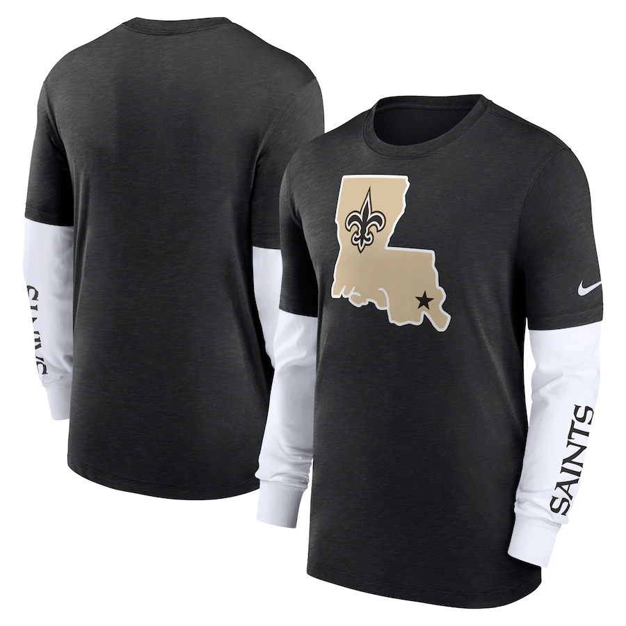 2023 Men NFL New Orleans Saints Nike Long Tshirt->ncaa teams->NCAA Jersey
